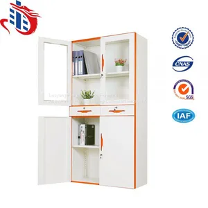 China Manufacturer Steel Storage Cabinet With Middle Drawers thumbnail-1