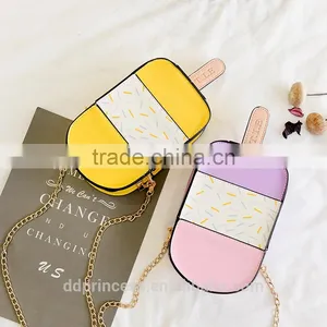 Bag 2017 Handbag Chain Girls Ice Cream Pattern Shoulder Long Strip Bag thumbnail-3
