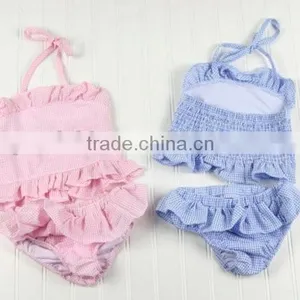 Stylish Girl Bikinii 2 Pieces Swimsuit Grids Hot Bikini Unique Girl Names Pictures thumbnail-3
