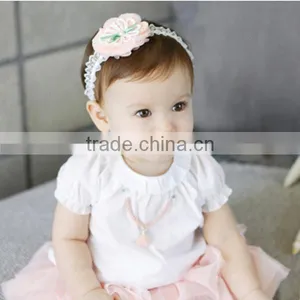 F10003N Wholesale Korean Style Headband Cute Baby Girls Lace Headband Bowknot Lace Hair Accessory thumbnail-3