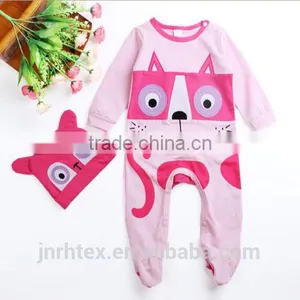 New Baby Newborn Cartoon Winter Rompers Clothes Bodysuit Jumpsuit Hat Sets 0-24M thumbnail-3