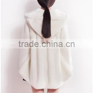 2016 Winter Real Mink Fur Overcoat With Hood Natural Mink Fur Hooded Coat thumbnail-3