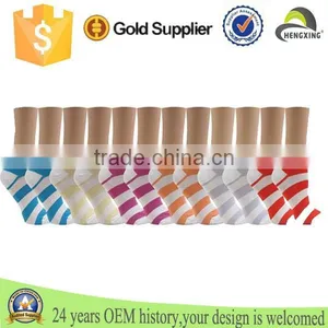 100% Cotton Socks, Socks Women, Red and White Striped Socks thumbnail-1