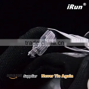Brown No Tie Stretch Shoelaces - Untied Flat Elastic NO-TIE Shoelaces For Disabled With Special Need - 10 Colors thumbnail-4
