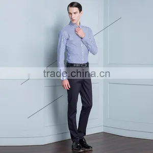 Slim Fit Shirts For Men Wear Fashion Business Men Dress Shirt Custom Made thumbnail-3