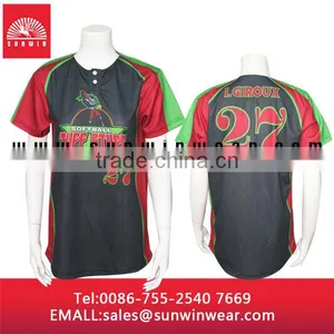 Button Shirts Baseball Jersey/Baseball Shirt Wholesale thumbnail-1