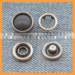 Fashion Wide Rim Black Pearl Snap Button for Jacket thumbnail-1