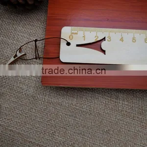 Korean Souvenir Stationery Wood Ruler With Pendant Craft thumbnail-3