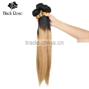Black Rose Sew in Human Hair Weave Ombre Hair, 100% Ombre Human Braiding Hair Extensions thumbnail-3