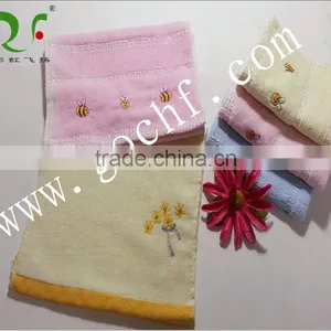Soft 100% Cotton Cut Pile Embroidered Face Towel thumbnail-1