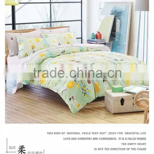 Wholesale Hotel Cotton 200TC Printing Bedsheet Set for Family Inn thumbnail-3