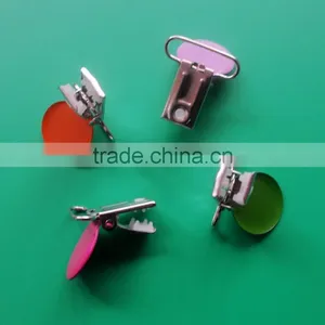 Round 1 Inch Enamel Suspender Passy Binky Pacifier Mitten Clip thumbnail-5