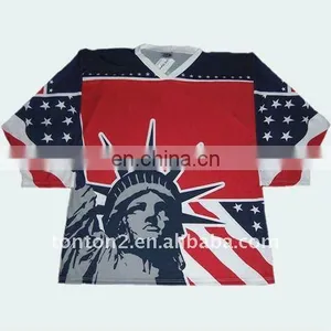 100% Polyester Bird Mesh Hockey Jersey thumbnail-1