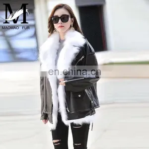 Sheepskin Plain Black Winter Leather Jacket Sheep Leather German Leather Jacket thumbnail-1