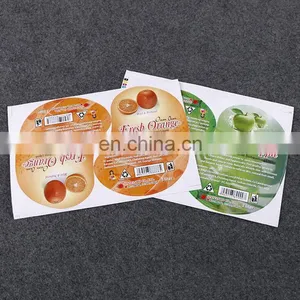 Customized Cheaper Price Special Shaped Detergent Cleaning PVC Self Adhesive Stickers for Market Fruit Label thumbnail-1