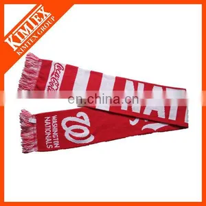 Promotional Winter Acrylic Knitted Soccer Scarf thumbnail-2
