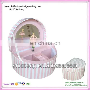 Decorative Fabric Ballerina Musical Jewelry Box thumbnail-1