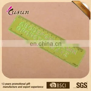 15cm Plastic Letter Stencil Ruler Drawing Letters Ruler Novelty Plastic Rulers thumbnail-1