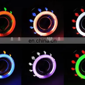 2.5inch Car HID Projector Lenses Bixenon Lens Projector Light With Double CCFL Angel Eyes thumbnail-3