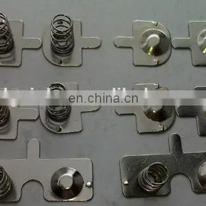 High Quality Nickel Plated aa Battery Spring Contact Flat Spring Steel Terminal Contact thumbnail-2