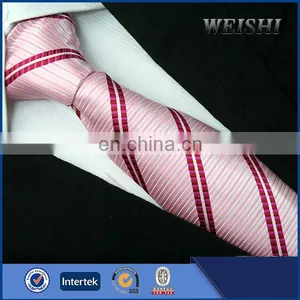 100% Silk Woven Tie Fashion Stripe Printed Mens Ties thumbnail-4