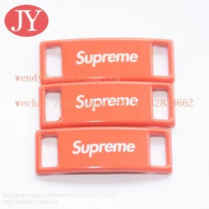 Jiayang Red Color Print Logo High Quality Shoes Shoelace Charm Tag thumbnail-2