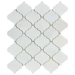 China White Marble Wall Mosaic Tile for Bathroom thumbnail-1
