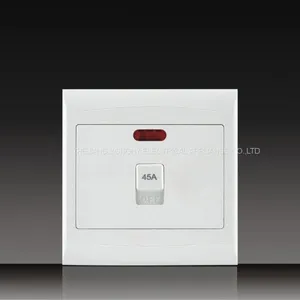 South Africa PC Material Push Button With Indicator Electrical 16A 250V Switched Socket + Euro Socket and MF Double Socket thumbnail-4