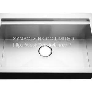 Topmount Single Handmade Kitchen Workstation Sink With Ledge thumbnail-1