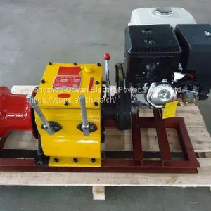 Gasoline Engine Powered Winch; Pulling Motored Winch; Cable Pulling Motored Engine Winch thumbnail-3