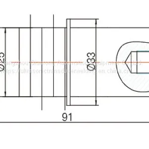 25mm Diameter Ceramic Miniature Ultrasonic Transducer 28khz For Tea Bag Welder thumbnail-2