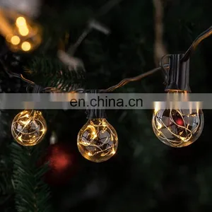 110V Waterproof Outdoor G40 LED Copper Wire LED String Light 32ft 30 Bulbs Christmas Lights thumbnail-4