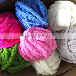 Ready to Ship Jumbo Chunky Thick Knit Vegan Chenille Yarn thumbnail-3