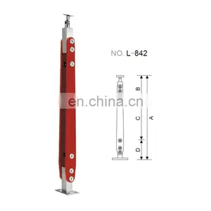 Wholesale Price Stainless Steel Inox Glass Door Clamp Post for Thickness 8-12mm Glass thumbnail-2