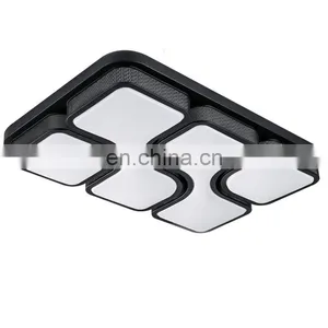 Atmospheric LED Ceiling Lamp Warm Dimmable Rectangular Lights for Bedroom Study Room thumbnail-2