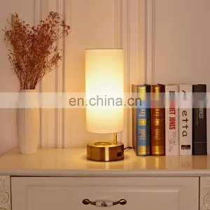 Post-modern Minimalist Dimming Hotel Desk Lamp Bedside Personality Bedroom Wireless Charging USB Charging Lamp thumbnail-1