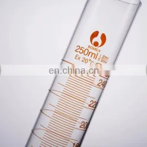 Round Bottom 50ml 100ml 250ml 500ml High Borosilicate Glass Measuring Cylinder thumbnail-1