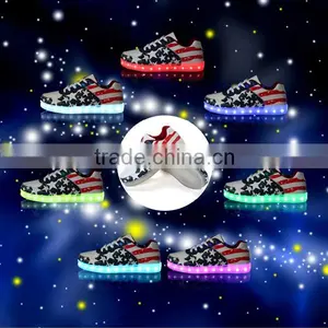 2016 Coolest Adult Trainers With Lights LED Light up Heels for Adults Led Running Shoes for Children Dancing thumbnail-1