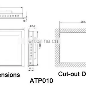 ATP010 Wireless Temperature Monitor Touch Screen RS485 4G Local&remote Display 10 Inches thumbnail-5