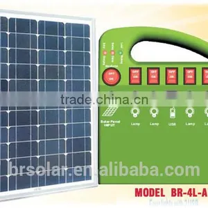 Solar System for Home Lighting With USB Phone Charger for Rural Area thumbnail-1