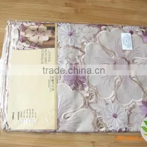 Purple and White Tablecloth Manufacturer Handmade Hometextile Wholesale Tablecloth Lmzc1007(2)K thumbnail-3
