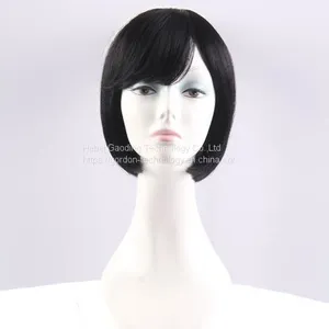 Natrual Color Human Hair Straight Bob Wigs With Factory Price thumbnail-1