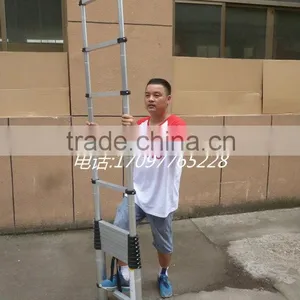 Telescopic Ladder 3.8m (EN131/SGS,CE/EN131)(We Also Have 3.8m,3.2m,2.9m,2.6m,2.0m) thumbnail-6