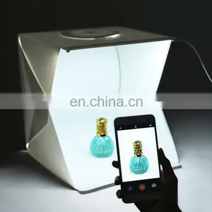 New Product Ideas 2022 Mini Portable KSW 30cm Folding LED Light Box Table Top Product Photography Photo Studio Box thumbnail-4