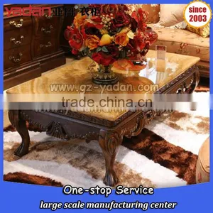 Luxury Modern Wooden Coffee Table,solid Wood and Marble Coffee Table thumbnail-1