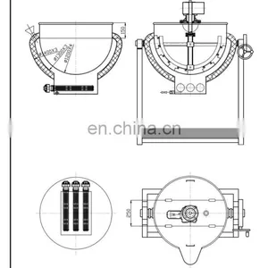 Industrial Cooking Pots With Mixer Homogenizer Mixer thumbnail-4