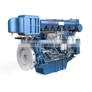 Original Weichai 382kw/520hp/1200rpm WHM6160C520-2 Marine Engine Boat Motor Ship Engine thumbnail-1