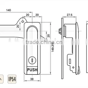 AB102 Good Quality Zinc Alloy High Standard Metal Door Industrial Electric Plane Lock thumbnail-5