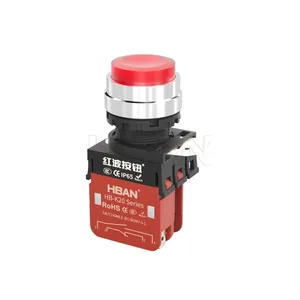 Ip65 22mm High Head Green Dot Illumination 20a 24v Spdt Switch Push Button Momentary thumbnail-1