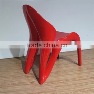 High Quality Fancy Unique Design Fiberglass Tongue Chair thumbnail-5
